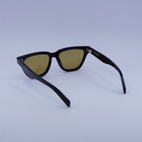 Saint Laurent SL462SULPICE 009 Sunglasses Black Cat Eye Frame, Yellow Lenses - Picture 7 of 13